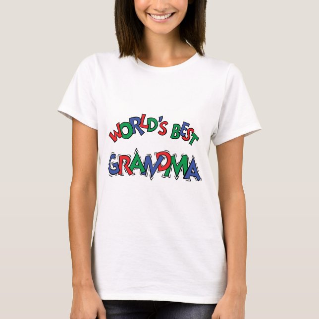 Meilleur T-shirt de grand-mère au monde (Devant)