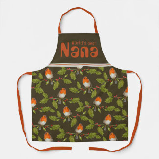 Meilleur tablier Robin Personnalisé Nana Retro au