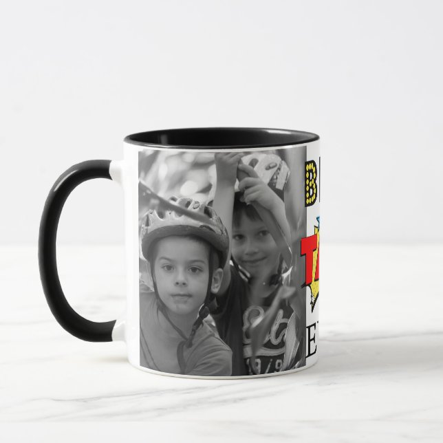 Meilleur Tata Jamais Custom Photos Mug (Gauche)