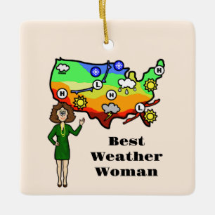 Meilleur temps Femme Ornement de Noël