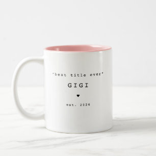 Meilleur titre jamais Gigi Mug personnalisé