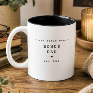 Meilleur titre jamais Papa supplémentaire Mug pers
