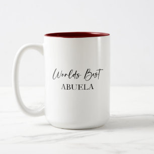 Meilleure Abuela du monde et Mug personnalisée la