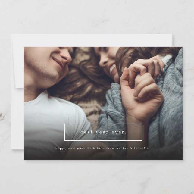 Meilleure année Jour de l'année Carte photo de vac (Devant)
