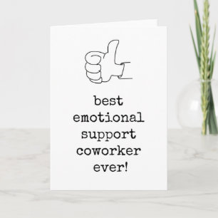 Meilleure carte de collaborateur de support émotio
