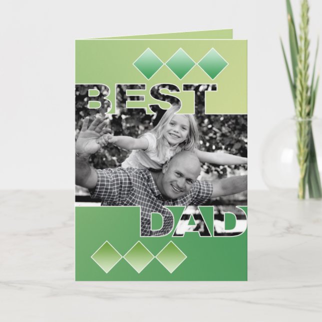 Meilleure carte de voeux papa (Devant)