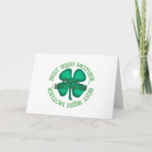 Meilleure carte de vœux pour mère irlandaise (hori