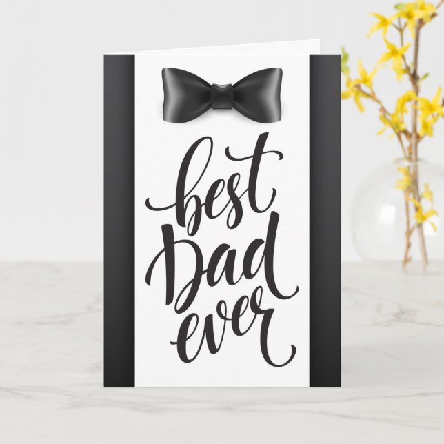 Meilleure carte papa (Fleur jaune)