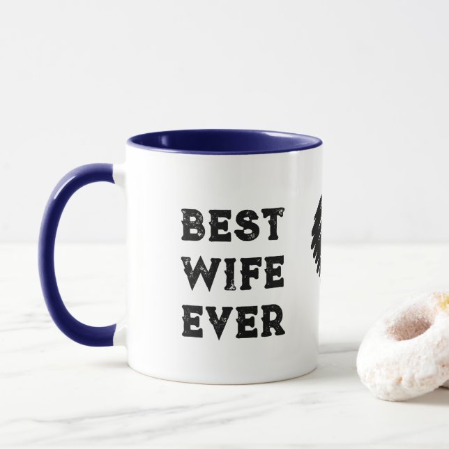 Meilleure femme jamais café Mug (Avec donut)
