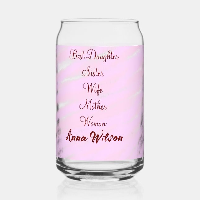 Meilleure femme mère épouse fille ajouter nom text (Recto)