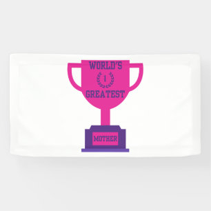 Meilleure fête des mères du monde 1.6x3 Bannière d