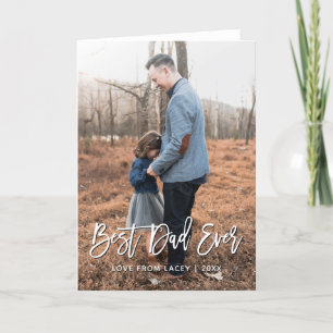 Meilleure Fête des pères papa toujours Carte photo