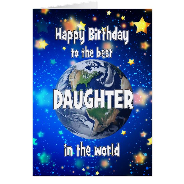 Meilleure Fille Dans Le Monde Anniversaire (Devant)