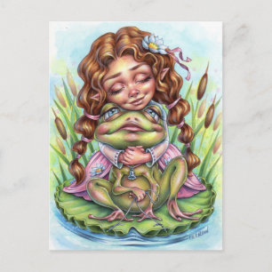 Meilleure Froggy Friend Carte Postale Elf Fairy Pr