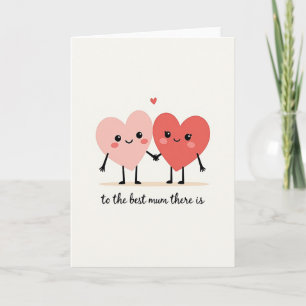 Meilleure Maman Carte de Coeurs Affectueux