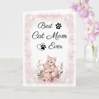 Meilleure Maman de Chat | Carte pour Amoureux de C