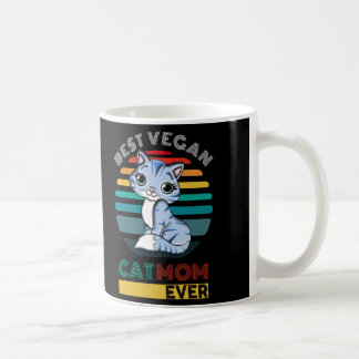 Meilleure maman de chat végétalien jamais tasse