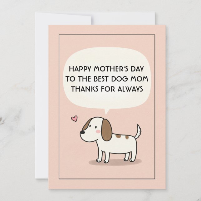 Meilleure Maman de Chien Carte d'anniversaire Fête (Devant)