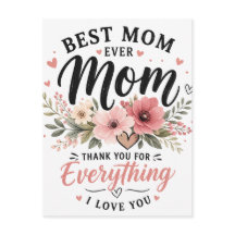 Meilleure Maman de Tous les Temps Carte de Vœux de