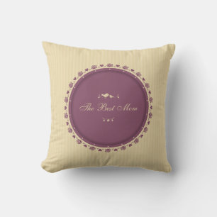 Meilleure Maman Fête Vintage des mères Coussin d
