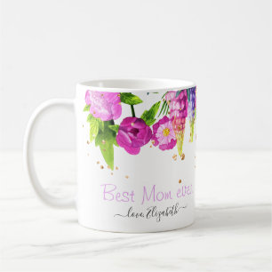 Meilleure Maman Jamais Belle Florale Mug à café 