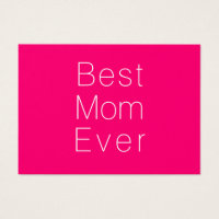Meilleure maman Jamais chaud rose fuchsia carte mi