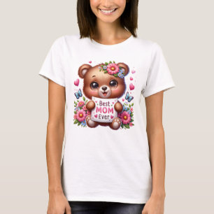 Meilleure Maman Jamais Chemise Maman T-Shirt Ours 