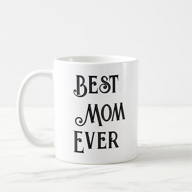 Meilleure maman Jamais Photo Mug - Personnalisé No (Gauche)
