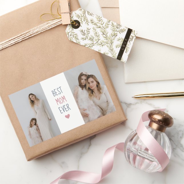 Meilleure maman jamais - Sticker photo personnalis (Cadeaux)