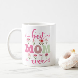 meilleure maman jamais tasse, tasse florale pour m