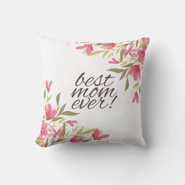 Meilleure Maman Jour des Mères | Coussin décoratif (Recto)