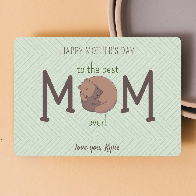 Meilleure Maman Joyeuse Cartes de Fête des Mères (Créateur téléchargé)