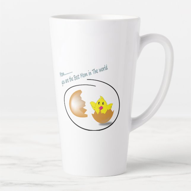Meilleure maman Latte Mug (Droite)