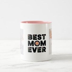 Meilleure maman moderne photo Mug de la fête des M