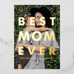 Meilleure Maman Photo Overlay Carte de la Fête des
