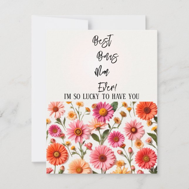 Meilleure maman supplémentaire jamais Carte de fêt (Devant)