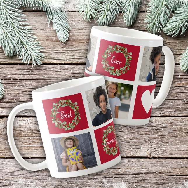 Meilleure mamie Café de Noël Mug (Créateur téléchargé)