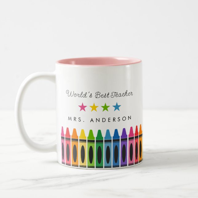 Meilleure Mug Cadeau Enseignant au monde (Gauche)