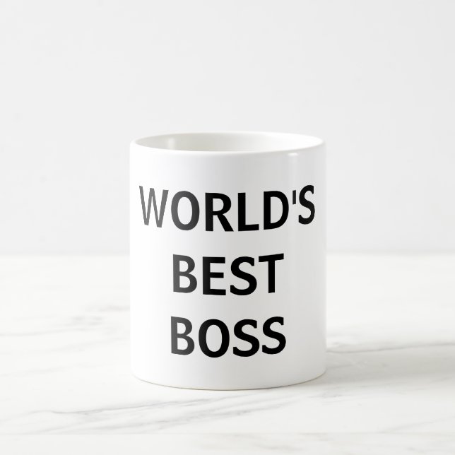 Meilleure Mug de bureau de patron du monde (Centre)