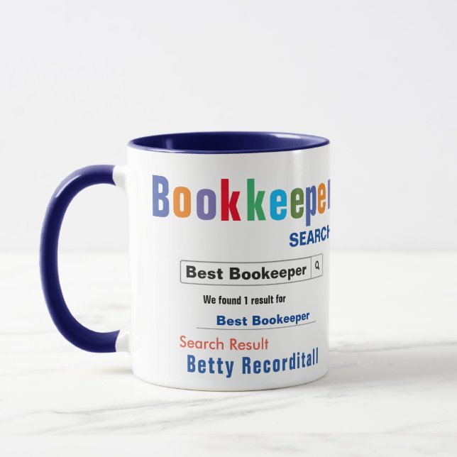 Meilleure Mug de gardien de livres sur mesure (Gauche)