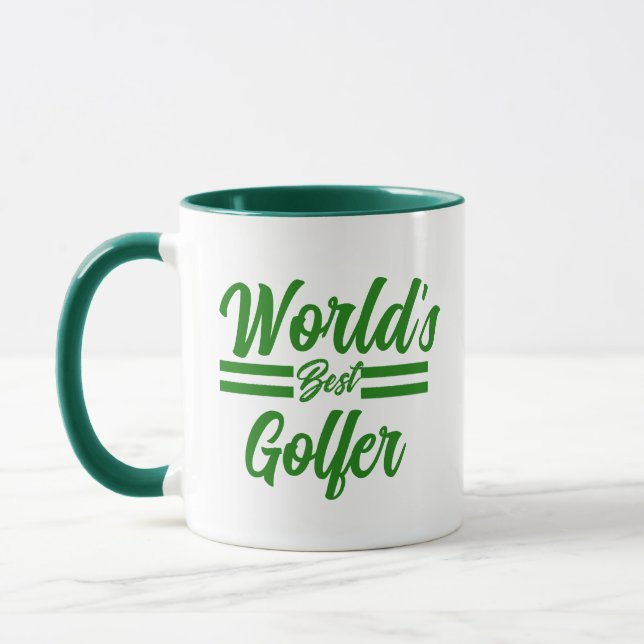 Meilleure Mug de Golfeur du monde - Cadeau de golf (Gauche)