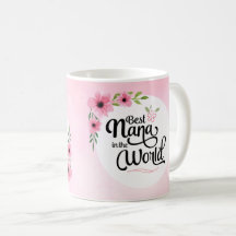 Meilleure Nana dans la tasse de fleur du monde