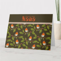 Meilleure Nana Retro du Monde Carte Robin Personna