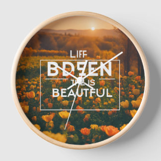 Meilleure nature matinale design design horloge mu