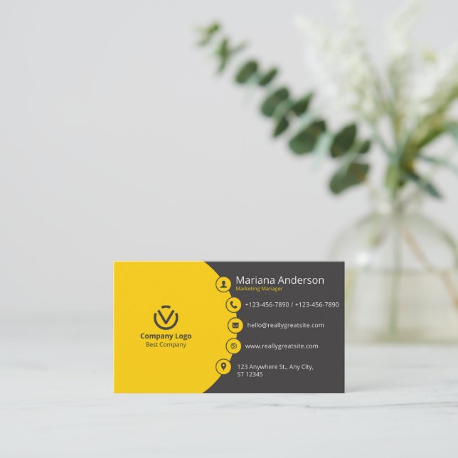 Meilleure personnaliser carte de visite profession (Debout devant)