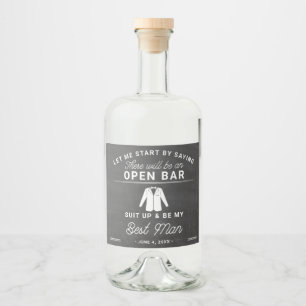 Meilleure proposition de l'homme Liqueur Étiquette