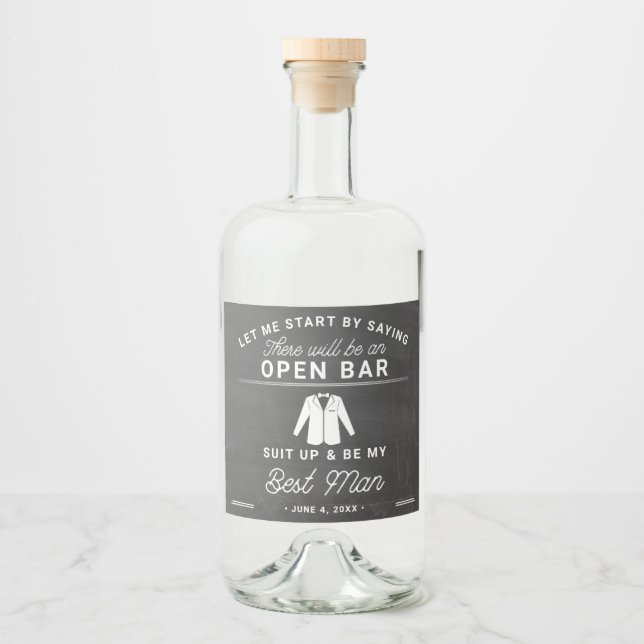 Meilleure proposition de l'homme Liqueur Étiquette (Devant)