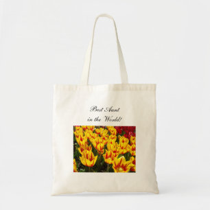 Meilleure Tante du Monde ! sacs fourre-tout Tulipe
