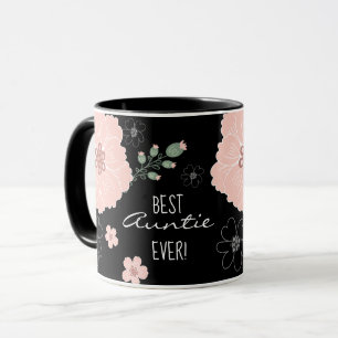 Meilleure Tante Jamais Mug Florale