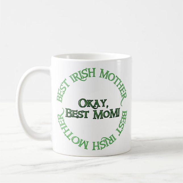 Meilleure tasse de café mère irlandaise (Gauche)